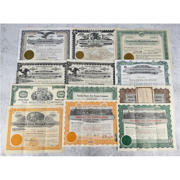 Montana Stock Certificates