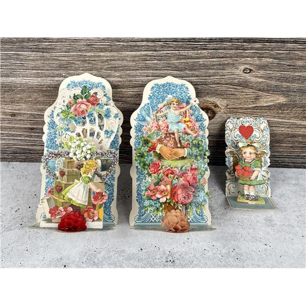 Victorian Fold Out Honeycomb Valentine Cards