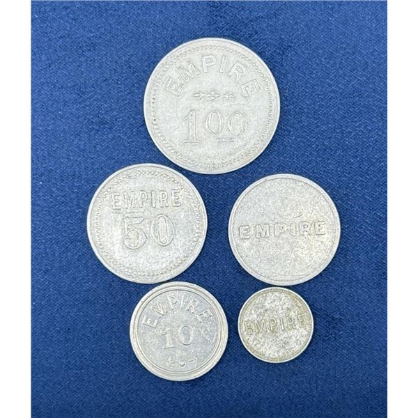 Empire Billiard Hall Lewistown Montana Tokens