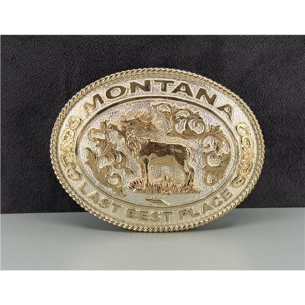 Crumrine Montana Cowboy Belt Buckle