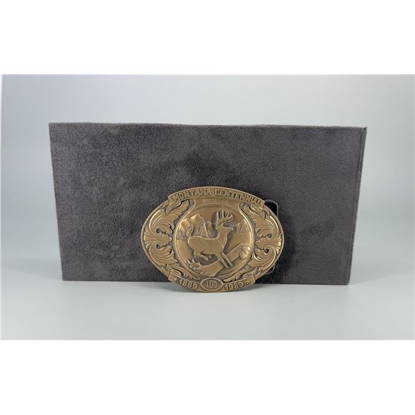 Montana Centennial Whitetail Deer Belt Buckle