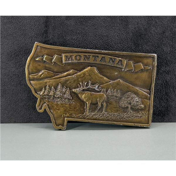 Montana Bergamont Brass Works Belt Buckle