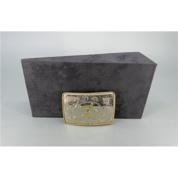 Montana Silversmiths Cowboy Bowler Belt Buckle