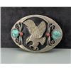 Image 1 : Navajo Style German Silver Belt Buckle