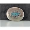 Image 1 : Zuni Chip Inlaid Bear Belt Buckle