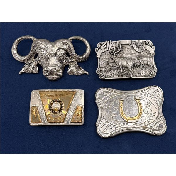 Collection of Vintage Cowboy Belt Buckles