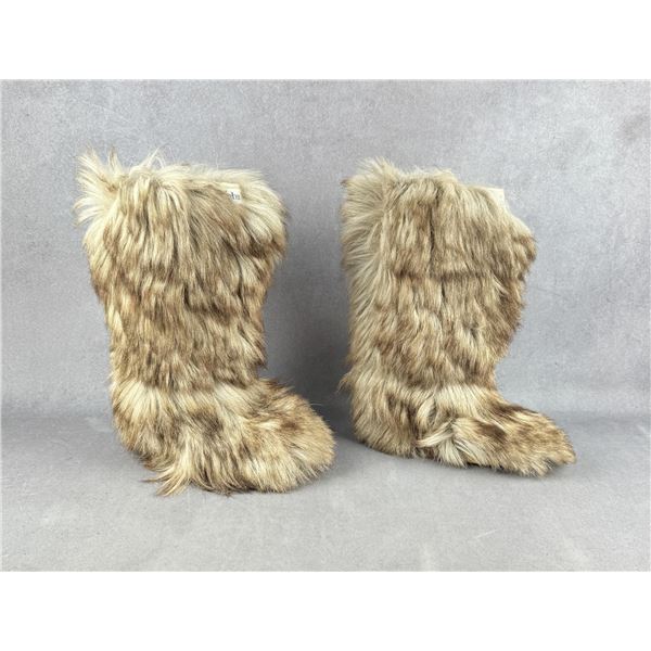 1970s ISBA Goat Hair Snow Bunny Fur Boots