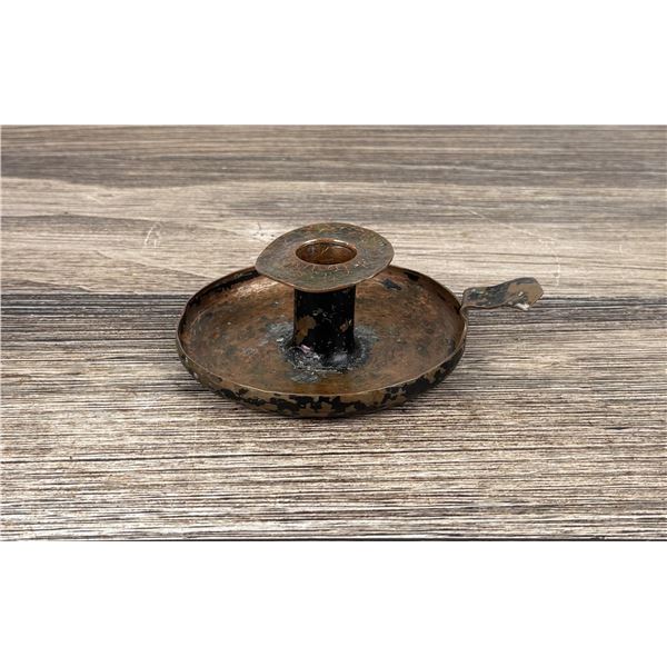Arts & Crafts Karl Kipp Hammer Copper Candlestick