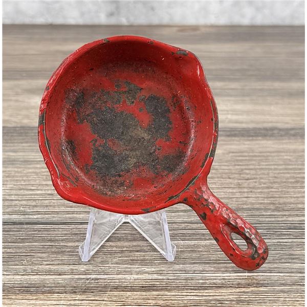 Hammered Enamel Cast Iron Miniature Skillet