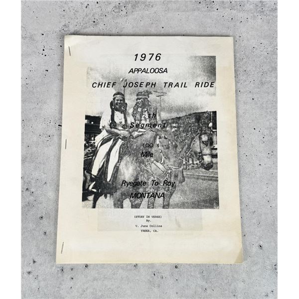 1976 Appaloosa Chief Joseph Trail Ride