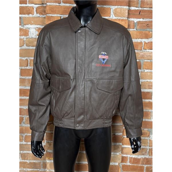 Handyman Leather Bomber Jacket