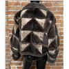 Image 2 : Vintage Shearling Wool Patchwork Jacket Coat
