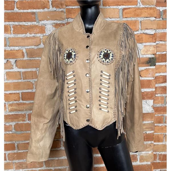 Sunriders Western Wear Fringe Leather Jacket