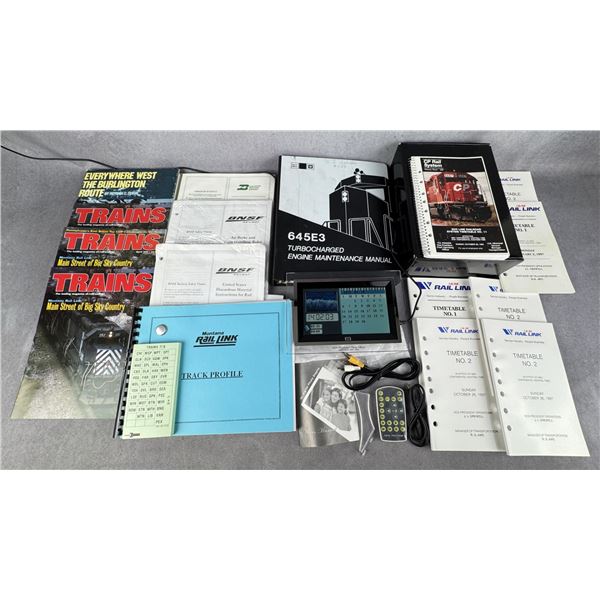 Collection of Montana Rail Link Railroad Ephemera