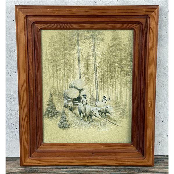 John Davis Pacific Northwest Oxteam Pastel