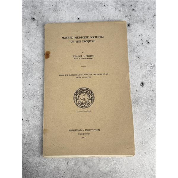 Masked Medicine Societies of the Iroquios