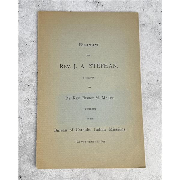 Report of Rev. J.A. Stephan