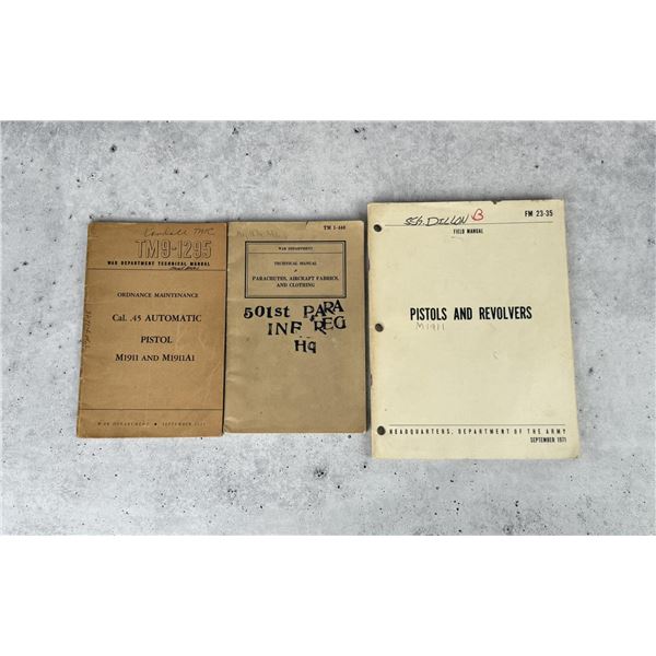 WW2 and Vietnam Field and Technical Manuals