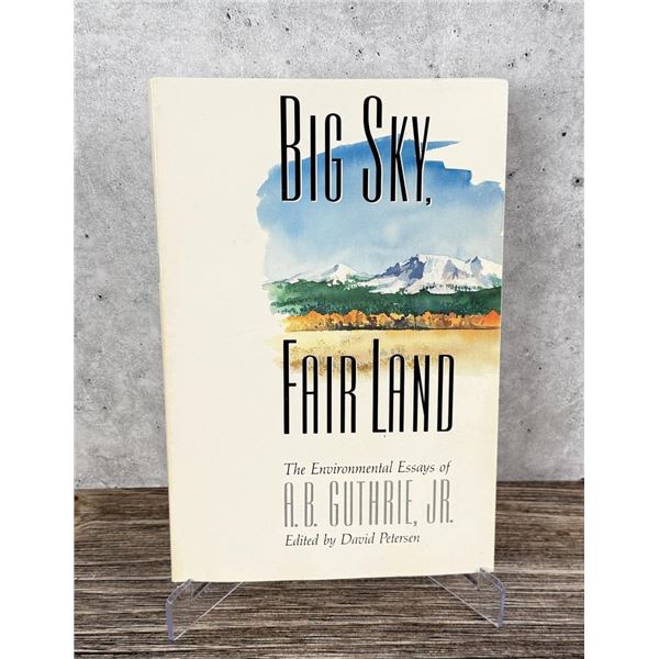 Big Sky Fair Land Author Signed