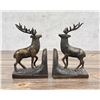 Image 1 : Mid Century Brass Elk Bookends