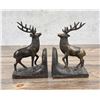 Image 2 : Mid Century Brass Elk Bookends