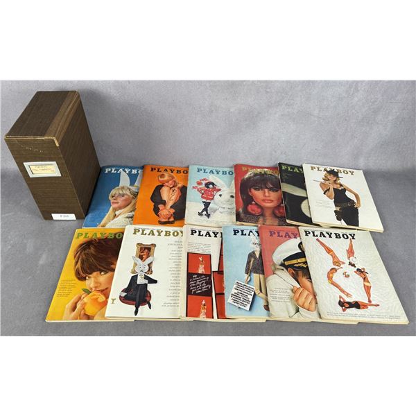 1966 Playboy Magazine Full Year Run
