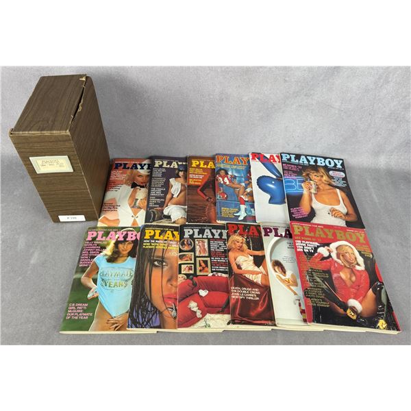 1977 Playboy Magazine Full Year Run