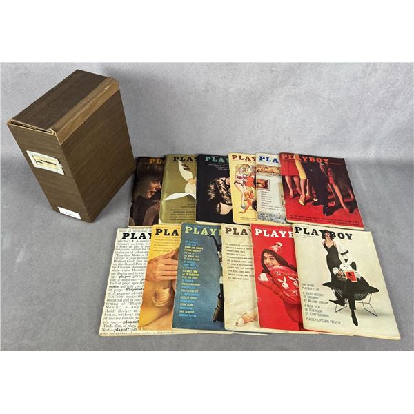 1961 Playboy Magazine Full Year Run