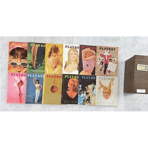 1965 Playboy Magazine Full Year Run