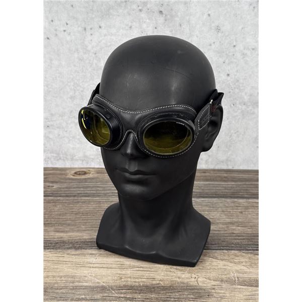 Cebe 500 Yellow Lens Motorcycle Pilot Goggles