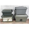 Image 1 : Collection of Metal Plastic Ammo Cans