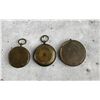 Image 2 : Antique Brass Pocket Compasses