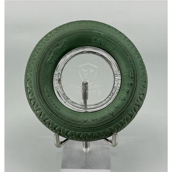 Firestone Green Tire Advertising Ashtray
