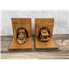 Image 3 : Custom Made Oak Railroad Train Bookends