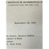 Image 2 : Signed Letters by Famous Mathematicians