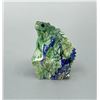 Image 1 : Carved Malachite Azurite Iguana Fetish