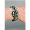 Image 2 : Old Pawn Navajo Sterling Silver Turquoise Bracelet