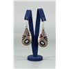 Image 1 : Navajo Sterling Shadowbox Turquoise Earrings