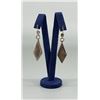Image 2 : Zuni Chip Inlaid Sterling Silver Earrings
