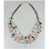 Image 2 : 5 Strand Zuni Heishi Fetish Necklace