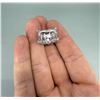Image 3 : Sterling Silver CZ Cocktail Ring