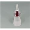 Image 1 : Charles Winston Sterling Lab Grown Ruby Ring
