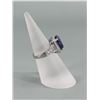 Image 2 : Sterling Silver Blue & White CZ Ring