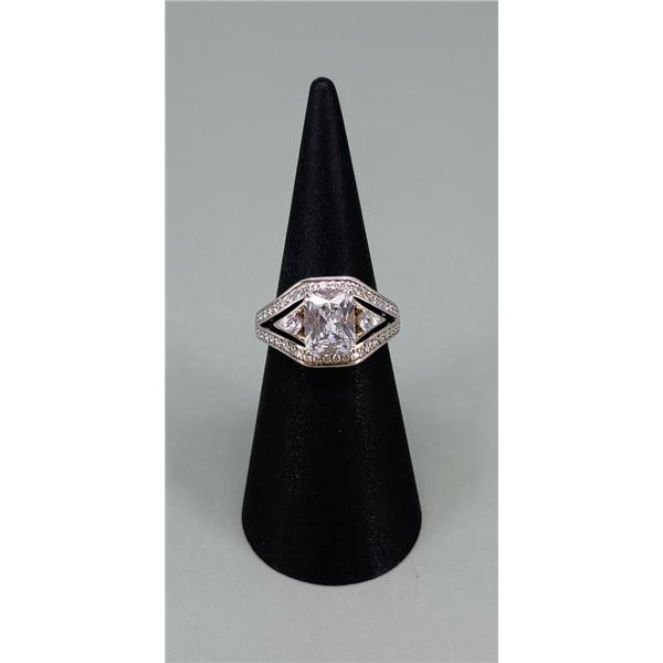 JCL Sterling Silver CZ Ring