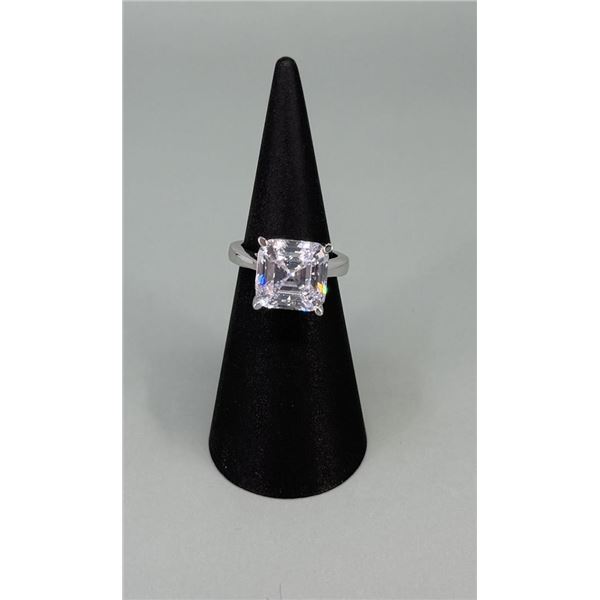 Samara Sterling Silver CZ Solitaire Ring