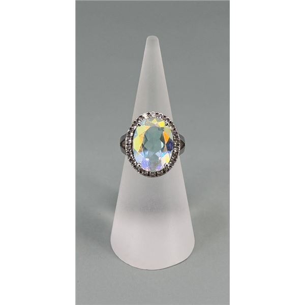 Bella Luce Sterling Silver Mystic Topaz Ring