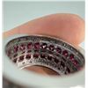 Image 4 : Michael Valitutti Sterling Lab Grown Ruby Ring