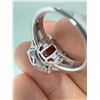 Image 4 : Bella Luce Sterling Silver Red Labradorite Ring