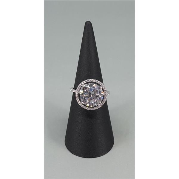 Palm Beach Jewelers Sterling Silver CZ Ring