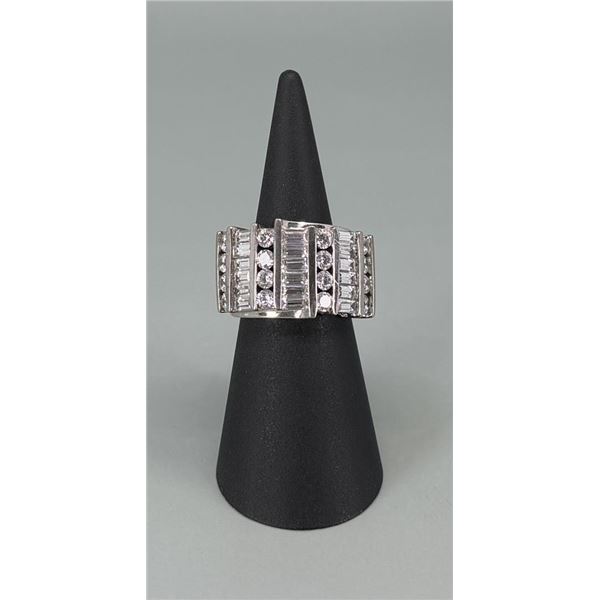 Michael Valitutti Sterling Silver CZ Ring